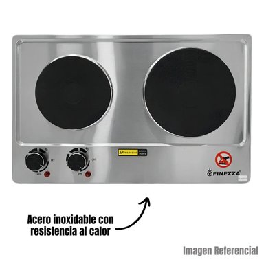 COCINA ELECTRICA FINEZZA DE 2 HORNILLAS FZ-320H2CE - 2