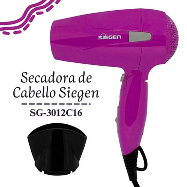 SECADORA DE CABELLO DE VIAJE SIEGEN SG-3012C16