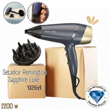 SECADOR DE CABELLO REMINGTON SAPPHIRE LUXE DE 2200 WATTS - D5805