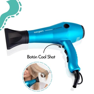 SECADOR DE CABELLO SIEGEN 2000 WATTS SG-3049C02 - CELESTE - 2