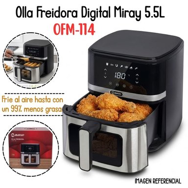 FREIDORA DE AIRE DIGITAL MIRAY DE 5.5 LT - OFM-114 - 1
