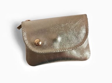 MONEDERO TARJETERO IRISABA PARA MUJER SERENA DORADO