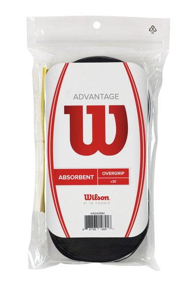 OVERGRIP WILSON ADVANTAGE BK 30PK