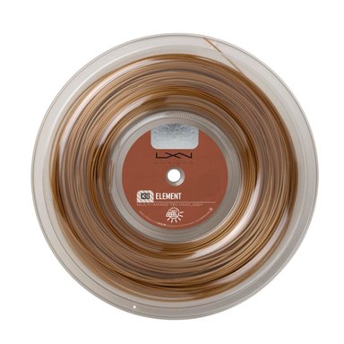 CUERDAS WILSON ELEMENT 130 200M REEL RAQUETA LUXILON NARANJA OSCURO