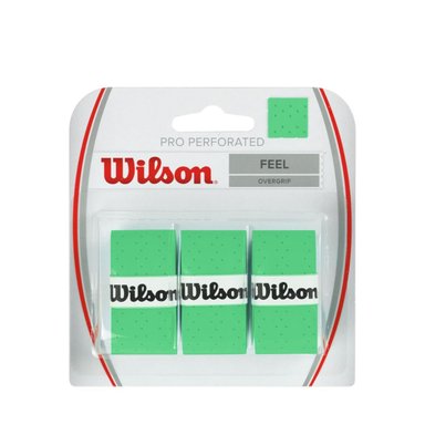 OVERGRIP PARA RAQUETA DE TENIS WILSON PRO OVERGRIP PERFORADO VERDE