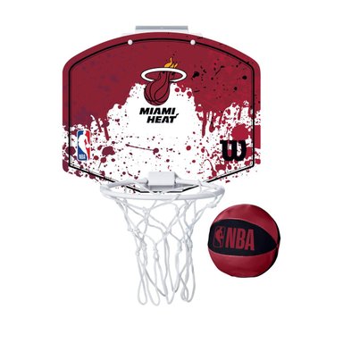 MINI ARO DE BÁSQUET RECREATIVO NBA TEAM MIAMI HEAT - WILSON