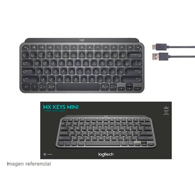 TECLADO LOGITECH MX KEYS MINI MULTI-DEVICE BT ILUMINADO NEGRO - 4