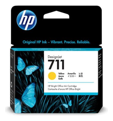 KIT CARTUCHO DE TINTA HP 711 NEGRO 80ML Y COLORES 29ML - 2