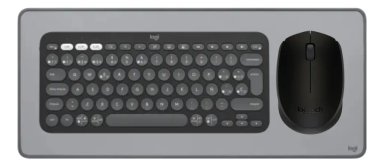 TECLADO K380S Y MOUSE M170 Y PAD MOUSE LOGITECH NEGRO - 1