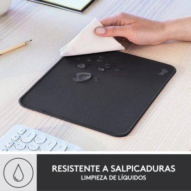 MOUSE LOGITECH M170 AZUL ACERO + MOUSEPAD LOGITECH NEGRO - 4