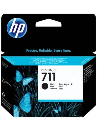 CARTUCHO DE TINTA HP 711 NEGRO CZ129A DE 38ML PARA DESIGNJET T120 Y T520 - 1