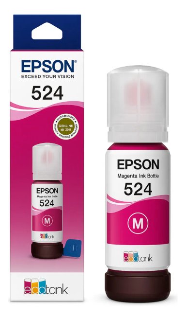 PACK DE TINTAS EPSON T524 ORIGINAL PARA ECOTANK L6490 L15150 L15160 KIT CMYK - 5