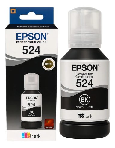 PACK DE TINTAS EPSON T524 ORIGINAL PARA ECOTANK L6490 L15150 L15160 KIT CMYK - 6