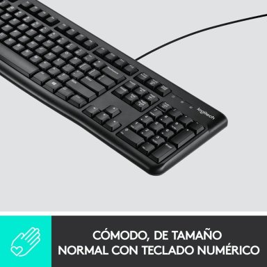TECLADO USB LOGITECH K120 CON DISEÑO RESISTENTE A SALPICADURAS - 3