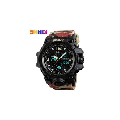 RELOJ SKMEI UNISEX ANÁLOGO DIGITAL DEPORTIVO SKM1155B CAMUFLADO