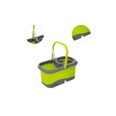 SET BALDE VERDE ESCURRIDOR TRAPEADOR 2 MOP + DISPENSADOR V