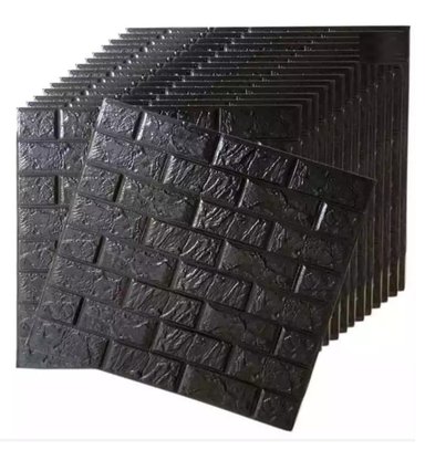 SET PAPEL TAPIZ MULTICOLOR AUTOADHESIVO DECORACION 3D LADRILLO DISEÑO -10 PCS