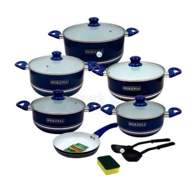 SET DE OLLAS UNIVERSAL CERÁMICO ANTIADHERENTE BRIKENIA 11