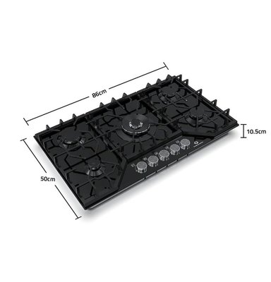 ENCIMERA INDURAMA EGI-905VDNEG DE 5 QUEMADORES A GAS - 90 CM - 2