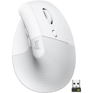 MOUSE INALÁMBRICO LOGITECH LIFT WIRELESS VERTICAL ERGONÓMICO BLANCO 910-006469 - 1