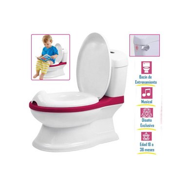 BACÍN ENTRENADOR MUSICAL PARA BEBES NIÑA