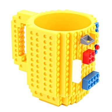 TAZA MUG LEGO CON DISEÑO BLOQUES DE CONSTRUCCIÓN BLANCO