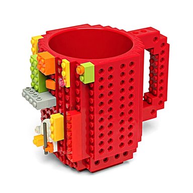 TAZA MUG LEGO CON DISEÑO BLOQUES DE CONSTRUCCIÓN ROJO