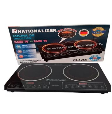 COCINA INDUCCIÓN DE 2 HORNILLAS MULTIFUNCIONES NATIONALIZER