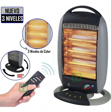 CALENTADOR TREVELY CUARZO HALÓGENO CON CONTROL REMOTO TCH-030