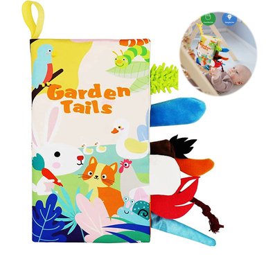 LIBRO ESTIMULACIÓN JUGUETE SENSORIAL ANIMALES DE JARDÍN