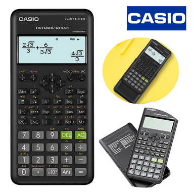 CALCULADORA CIENTÍFICA CASIO FX-82LA PLUS 2DA EDICIÓN NEGRO - 1