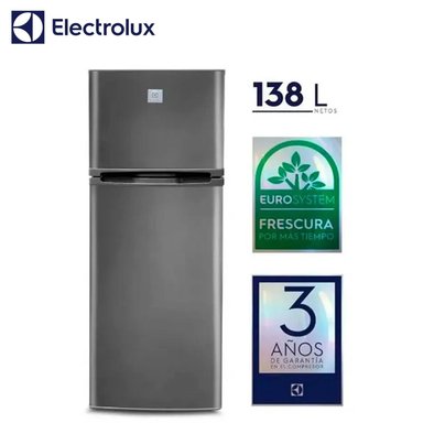 REFRIGERADORA ELECTROLUX TOP FREEZER DEFROST ERT18G2HNI EUROFRIO 138L SILVER - 1