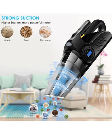 ASPIRADORA PORTÁTIL DE MANO 4 EN 1 AUTO