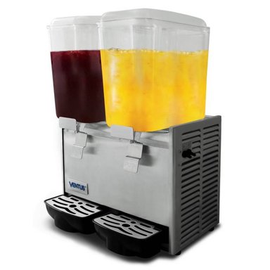 DISPENSADOR DE JUGOS DE 2 TOLVAS DE 18LTS X 2 VENTUS