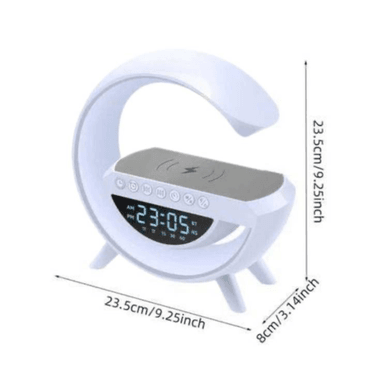PARLANTE BLUETOOTH UNIVERSAL 6 EN 1 G LUZ LED CARGA INALAMBRICA RELOJ - 3