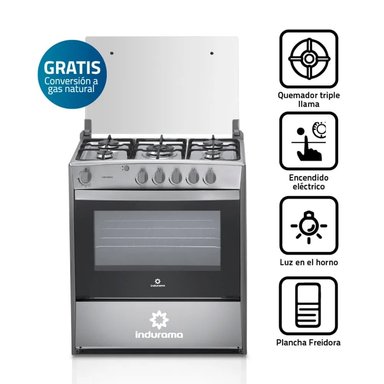 COCINA A GAS INDURAMA CANTABRIA QZ CROMA 5 QUEDAMORES