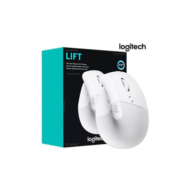 MOUSE LOGITECH LIFT VERTICAL WIRELESS BLUETOOTH BLANCO - 1