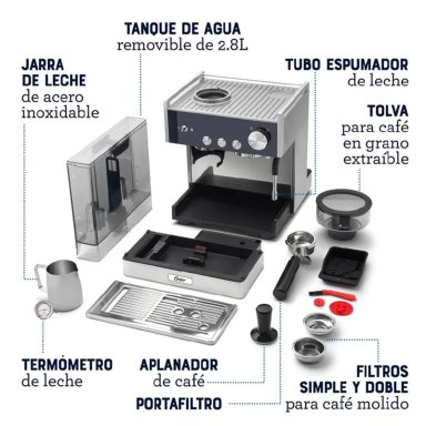 Cafetera Oster Perfect Brew BVSTEM7400 Espresso Profesional - 2
