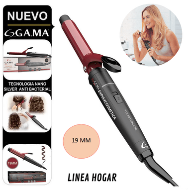 RIZADOR DE CABELLO GAMA BECCG0000000221 CON TURMALINA TOURMALINE 19 MM