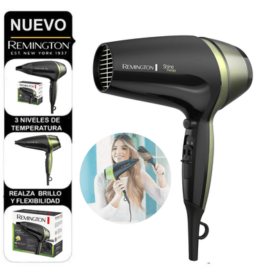SECADORA CABELLO REMINGTON SHINE THERAPY D13A 2100W