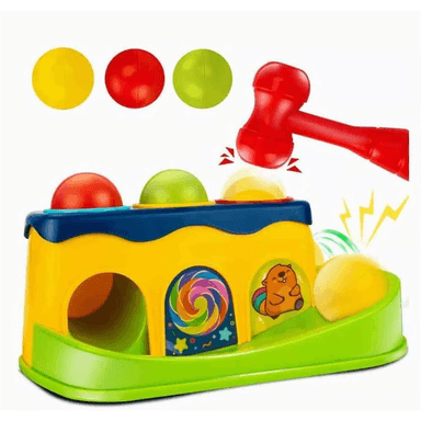 JUEGO DIDÁCTICO HE0290- MULTICOLOR JUEGOS DIDÁCTICOS MARTILLO CON BOLAS