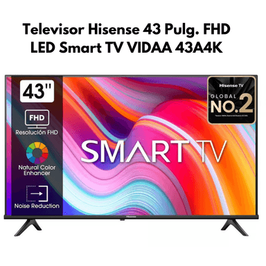 TV SMART TV HISENSE 43" LED FHD SMART 43A4K VIDAA