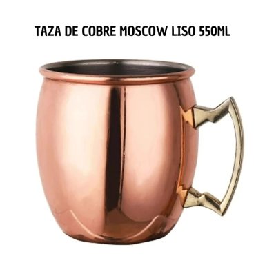 TAZA DE COBRE MOSCOW LISO 550ML