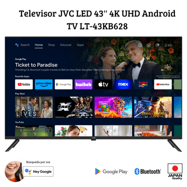 TELEVISOR JVC 43'' JVC.43''-TV LT-43KB628 LED 4K UHD ANDROID TV LT-43KB628