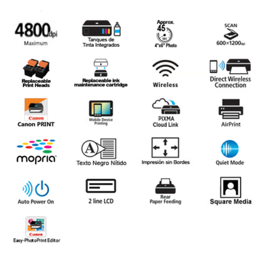 IMPRESORA MULTIFUNCIONAL CANON PIXMA G3160 M - 2