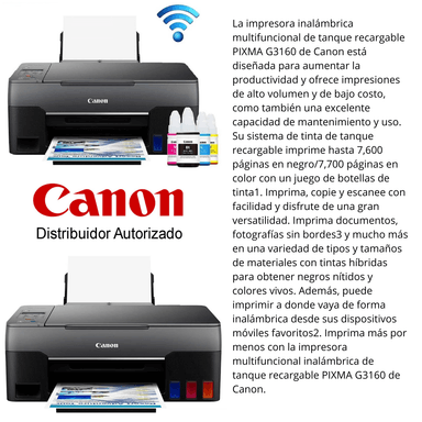 IMPRESORA MULTIFUNCIONAL CANON PIXMA G3160 M - 4