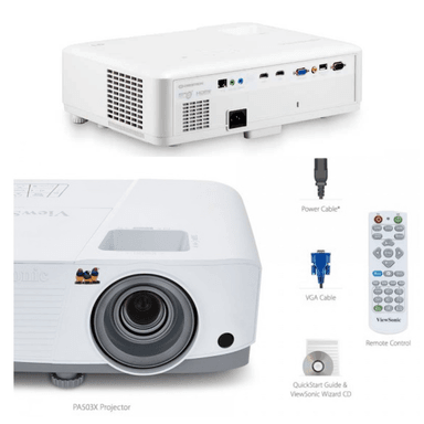 PROYECTOR VIEWSONIC PA503X 3800 LÚMENES, XGA 1024X768 DLP 3D - 3
