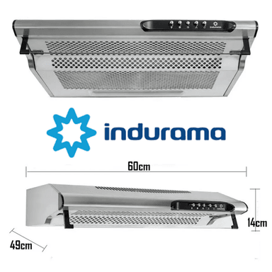 CAMPANA INDURAMA EXTRACTORA 3VELOCIDADES CEI-602CRP 60CM - 2