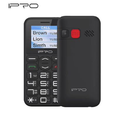 CELULAR IPRO BASICO 4G F188S RADIO FM CÁMARA TECLAS GRANDES NEGRO