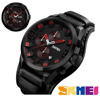 RELOJ SKMEI HOMBRE ANÁLOGO RELOJCASUAL-SKM-11.NEGRO CUARZO CASUAL SKM-11 NEGRO.RED